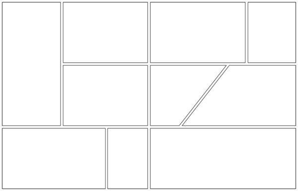 Printable Comic Strip Template